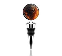Wild Wolf in The Fire Wine Stopper - Reusable Leak Proof Wine Bottle Stopper Zinc Alloy Air Tight Seal, Decorative Bottle Stoppers Fit Standard Bottles, Party, Gift for Wines Lovers