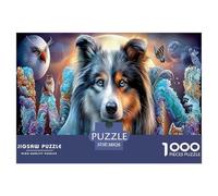 Wild Wolf Jigsaw Puzzles 1000 Pieces Wildlife Puzzle for Adults Challenging Puzzles Educational Game for The Whole Family, for Women, Gifts for Men 100% Recycled Cardboard 38x26cm/1000pcs