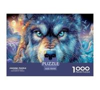 Wild Wolf Jigsaw Puzzles 1000 Pieces Wildlife Puzzle for Adults Challenging Puzzles Family Puzzle Game for The Whole Family, for Women, Gifts for Men 100% Recycled Cardboard 70x50cm/1000pcs