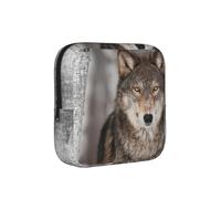 Wild Wolf Print, Sanitary Pad Storage Bag, Pad Holder Bag with Zipper, Change Purse