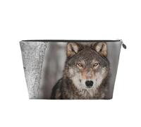 Wild Wolf Print, Toiletry Pouch Makeup Bag Cosmetic Bag Portable Travel Toiletry Bag