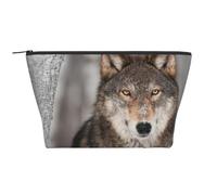 Wild Wolf Print, Toiletry Pouch Makeup Bag Cosmetic Bag Portable Travel Toiletry Bag