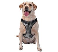 Wild Wolf Printed,Pet Harness,Adjustable Reflective Dog Harness,Pet Leash Vest,L