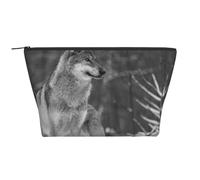 Wild Wolf Printed, Toiletry Pouch Makeup Bag Cosmetic Bag Portable Travel Toiletry Bag