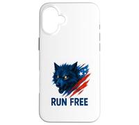 Wild Wolf Run Freedom Spirit Case for iPhone 16 Plus