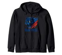 Wild Wolf Run Freedom Spirit Zip Hoodie