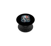 Wild Wolves Howling Moon Flaming Heart Lightning PopSockets Adhesive PopGrip