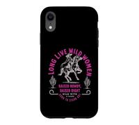 Wild Women Cowgirl Raised-Rowdy-Raised-Right Western Art Case for iPhone XR