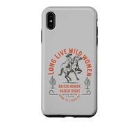 Wild Women Cowgirl Raised-Rowdy-Raised-Right Western Art Case for iPhone XS Max