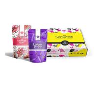 Wild Women Tea Club - PERIOD Support Teas Box - The Warrior - Contains 2 x 80g Tea Blends 'Everythings Rosey' and 'Lavender Dreams' | Loose Leaf Herbal Tea Blend
