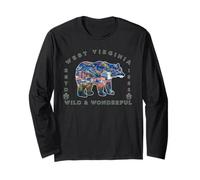 Wild Wonderful West Virginia Wildlife WV Mountains Souvenir Long Sleeve T-Shirt