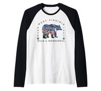 Wild Wonderful West Virginia Wildlife WV Mountains Souvenir Raglan Baseball Tee