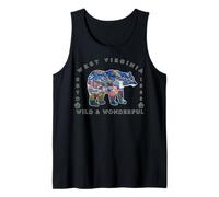 Wild Wonderful West Virginia Wildlife WV Mountains Souvenir Tank Top