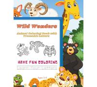 Wild Wonders Animal Coloring Book with Traceable Letters