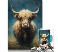 Wild Yak 1000 Piece Jigsaw Puzzle for Adults And Teenagers,Help The Brain Exercise Addictive Toys to Cultivate Patience Suitable for Couples 38x26cm