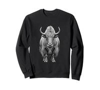 Wild Yak Lover Mountain Wildlife Nature Art Sweatshirt