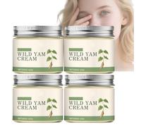 Wild Yam Cream for Women，Daily Nourishing Moisturizer for Face and Body，Helps Decrease Hot Flashes and Night Sweats，Hormone Balance for Women，All Skin Types Skin Care Cream (4PCS)