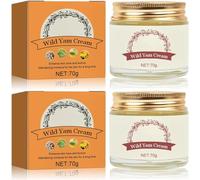 Wild Yam Cream, Natural Organic Wild Yam Cream, Wild Yam Cream for All Skin Types, 70g (2pcs)