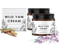Wild Yam Cream,Natural Organic Wild Yam Cream with Vitamin E Aloe Vera,Moisturiser VC Body Lotion with Lavender and Coconut Oil, Face and Body Lotion for Dry Skin,Gentle Formula for Women (2PC, 60g)