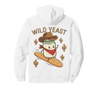 Wild Yeast Cowboy Sourdough Starter Baking Pun Home Baker Pullover Hoodie