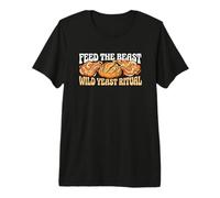 Wild Yeast Ritual Retro Sourdough Fermentation Baker Design Premium T-Shirt