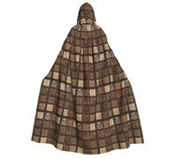 Wild Zoo Print Unisex Adult Hooded Comfortable Cloak Cosplay Costume Halloween Christmas Carnival