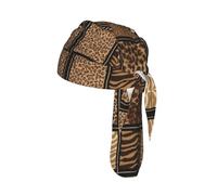 Wild Zoo Printed Do Rag Cap, Quick Dry Mesh Cycling Cap Helmet Liner for Biking Running Hiking