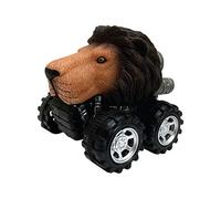Wild Zoomies - Lion from Deluxebase. Friction powered toy monster trucks with cool animal riders, great Lion toys for boys and girls
