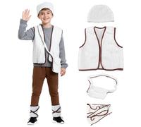 Wildarms Christmas Shepherd Boy Costume 2025 - Live the Magic in Parties, Theatre and Horseback Riding - Sizes 1-12 Years (3-4 Years)