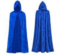 Wildarms Stunning Gothic Velvet Hooded Cloak - Witch, Vampire or Wizard - Halloween, Christmas, Cosplay, Dances and Costume Parties
