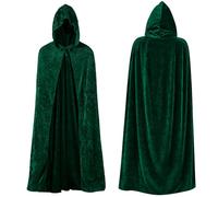 Wildarms Stunning Gothic Velvet Hooded Cloak - Witch, Vampire or Wizard - Halloween, Christmas, Cosplay, Dances and Costume Parties