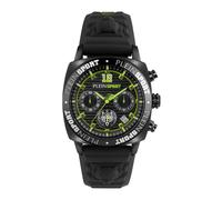 Plein Sport Men's Watch Analogue Quartz Wildcat Chrono, Black/Sw-Yellow/Silicone Yellow - Psgba1023, Strap.