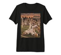 Wildcat Goal Celebration Selfie Vintage Game Day Mascot Premium T-Shirt
