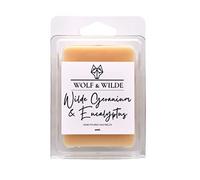 Wilde Geranium & Eucalyptus Luxury Aromatherapy Scented Wax Melts | Light & Crisp | 6 Blocks | Handmade in The UK | Soy Wax | Vegan Friedly