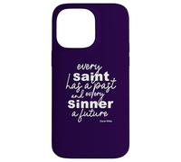Wilde Positive Quote Saints and Sinners Inspirational Gifts Case for iPhone 14 Pro Max