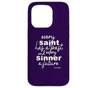 Wilde Positive Quote Saints and Sinners Inspirational Gifts Case for iPhone 15 Pro
