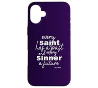 Wilde Positive Quote Saints and Sinners Inspirational Gifts Case for iPhone 16 Plus