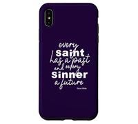 Wilde Positive Quote Saints and Sinners Inspirational Gifts Case for iPhone XS Max
