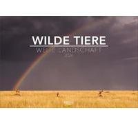 Wilde Tiere - weite Landschaft 2026: Großer Foto-Wandkalender mit Bildern von Landschaften mit wilden Tieren. PhotoArt Panorama Querformat: 58x39 cm.