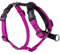 Wildebeest Valencia No Pull Dog Harness | Front and Back Leash Clips | Soft Padded Straps | Lightweight, Adjustable, Easy On/Off for Training and Dog Walking | X-Small Fuchsia