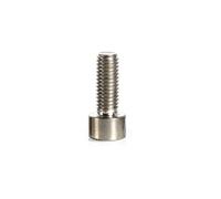 Wildeep 2pcs M4 M5 M6 L= 6-100mm Pure Titanium Hexagon Hex Socket Head Cap Screw Bolt(75mm,2pcs M6)