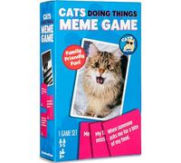 Wilder Games Cats Doing Things Meme Game, Black and White With Color Accents