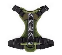 Wilderdog Lightweight Dog Harness with Reflective Straps - Large - Olive