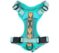 Wilderdog Lightweight Dog Harness with Reflective Straps - Large - Seafoam