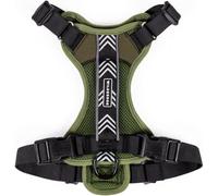 Wilderdog Lightweight Dog Harness with Reflective Straps - Small - Olive - 1Ct