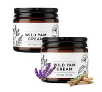 Wilderglow Wild Yam Cream For Hormonal Balance, Soothing Plant-Based Moisturizer, Moisturizing Body Cream With Vitamin E Aloe Vera, Support For Menopause, Lavender & Coconut Oil For Women (2)