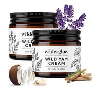 Wilderglow Wild Yam Cream for Hormonal Balance, Wilderglow Yam Cream, Natural Body Crea with Wild Ya Root, Lavender & Coconut Oil for Women, 2.12 oz (2PCS)