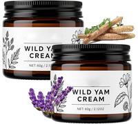 Wilderglow Wild Yam Cream,Moisturizing Body Cream with Vitamin E Aloe Vera, Soothing Plant-Based Moisturizer to Help Support Hormonal Balance for Women & Men, Gentle Safe Non-Greasy (2PCS)