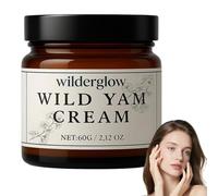 Wilderglow Wild Yam Cream, Moisturizing Body Cream with Vitamin E Aloe Vera, Soothing Plant-Based Moisturizer - Support for Menopause, Lavender & Coconut Oil for Women (1)