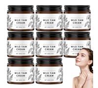 Wilderglow Wild Yam Cream, Organic Hormone Balanced Moisturizer with Vitamin E & Coconut Oil, Wild Yam Cream for Women & Men, Hormonal Balances Body Lotion for Dry Skin & Menstrual Care. (8PCS)